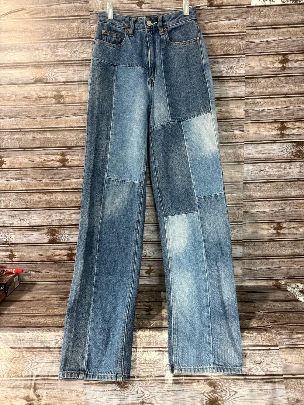 Pacsun 90's Boyfriend Patchwork Jeans Size 23 Y2K